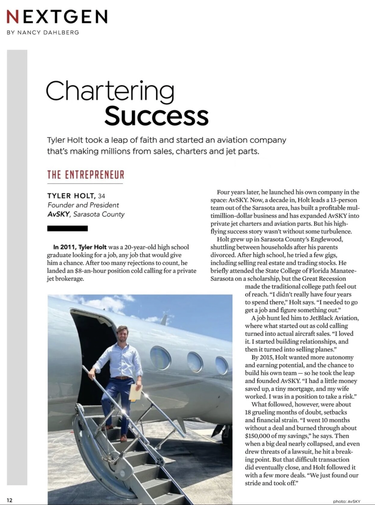 NextGen feature — Chartering Success